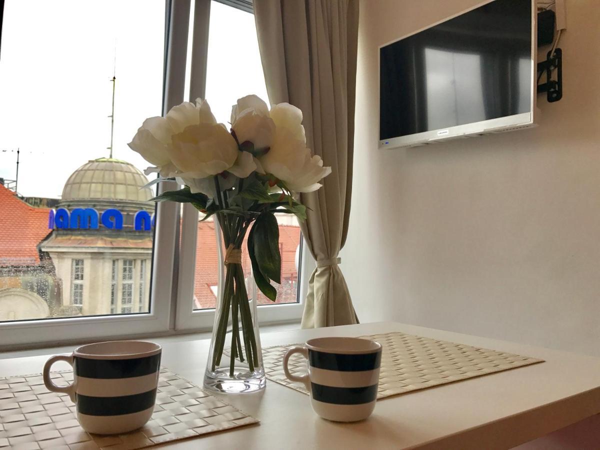 Studio Apartment With A View Of Ban Jelacic Square 萨格勒布 外观 照片