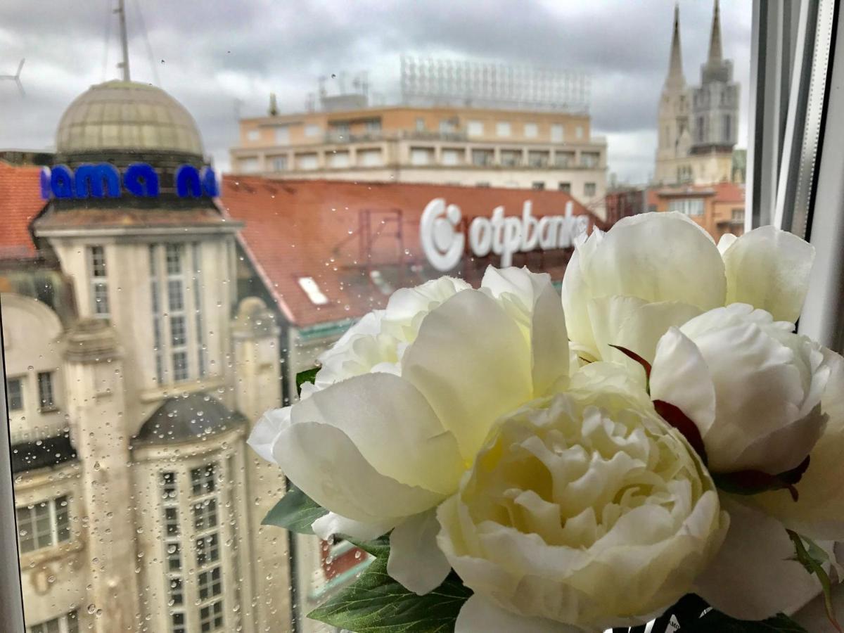 Studio Apartment With A View Of Ban Jelacic Square 萨格勒布 外观 照片