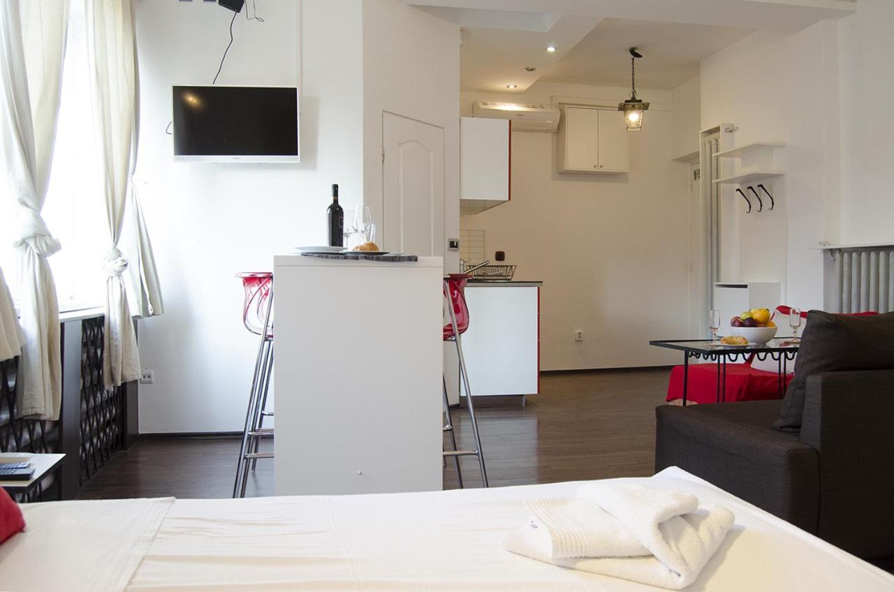 Studio Apartment With A View Of Ban Jelacic Square 萨格勒布 外观 照片